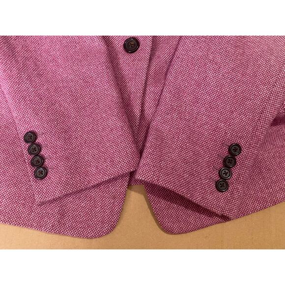 J. CREW BLAZER REGENT WOOL SILK JACKET PINK FALL CORPORATE WORKWEAR OFFICE - Picture 6 of 10